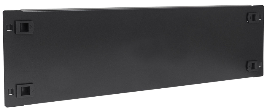 Pannello Cieco Toolless a Clip per Armadi Rack 19'' 3U Nero